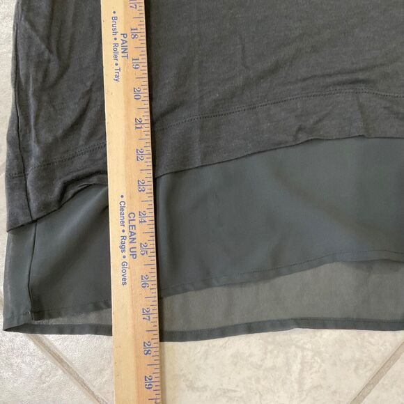 ecru Modal -Cashmere Tunic Top women’s L green long sleeve v-neck soft casual - Picture 9 of 12